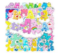 Care Bears Vinyl Die Cut Cute Sticker Decals for Laptops Phones Phone Case Consoles Walls Bags Books Bottle - 50 Pack
