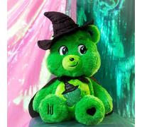 Basic Fun Care Bears x Wicked 22cm Plush - Good Luck Bear as Elphaba - Collectible Soft Toy from the Care Bears x Wicked Collaboration