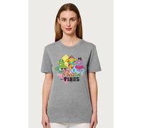 Care Bears Women's Good Luck Bear Positive Vibes Relaxed Fit T-Shirt in Mid Grey | Size: Small Care Bears Mid Grey S
