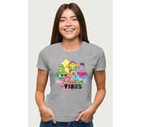 Care Bears Women's Good Luck Bear Positive Vibes T-Shirt in Mid Grey | Size: Large Care Bears Mid Grey L