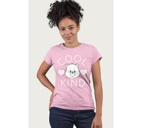 Care Bears Women's Tenderheart Bear Cool To Be Kind White Text T-Shirt in Light Pink | Size: 2XL Care Bears Light Pink 2XL