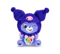 Care Bears x Hello Kitty - Harmony Bear as Kuromi 25cm Soft Plush Toy