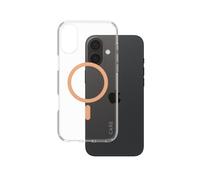 CARE™ by PanzerGlass® Urban Combat Case Transparent w. Peachy MagSafe iPhone 16 Plus