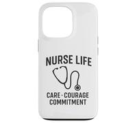 Care, Courage, Commitment | International Nurses Day Gift Case for iPhone 13 Pro