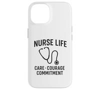 Care, Courage, Commitment | International Nurses Day Gift Case for iPhone 14