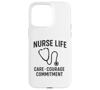 Care, Courage, Commitment | International Nurses Day Gift Case for iPhone 15 Pro Max