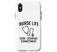 Care, Courage, Commitment | International Nurses Day Gift Case for iPhone X/XS