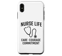 Care, Courage, Commitment | International Nurses Day Gift Case for iPhone XS Max