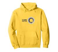 Care Factor: Modern Minimalist Circular Graphic Pullover Hoodie, Adult Unisex, Lemon, L