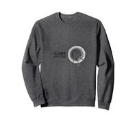 Care Factor: Modern Minimalist Circular Graphic Sweatshirt, Adult Unisex, Dark Heather Grey, S
