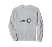 Care Factor: Modern Minimalist Circular Graphic Sweatshirt, Adult Unisex, Heather Grey, L