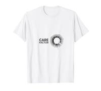 Care Factor: Modern Minimalist Circular Graphic T-Shirt, Men, White, L