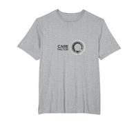 Care Factor: Modern Minimalist Circular Graphic T-Shirt, Men's Big and Tall, Heather Grey, 5X Tall