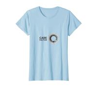 Care Factor: Modern Minimalist Circular Graphic T-Shirt, Women, Baby Blue, L