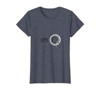 Care Factor: Modern Minimalist Circular Graphic T-Shirt, Women, Heather Blue, L