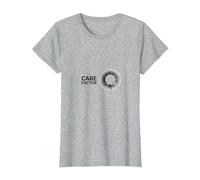 Care Factor: Modern Minimalist Circular Graphic T-Shirt, Women, Heather Grey, XL
