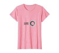 Care Factor: Modern Minimalist Circular Graphic T-Shirt, Women, Pink, M