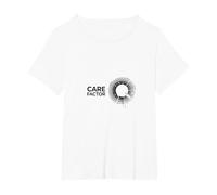 Care Factor: Modern Minimalist Circular Graphic T-Shirt, Women's Plus, White, 2X