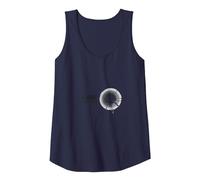 Care Factor: Modern Minimalist Circular Graphic Tank Top, Women, Navy, XXL