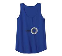 Care Factor: Modern Minimalist Circular Graphic Tank Top, Women, Royal Blue, L