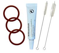 Care Kit for Siemens EQ3, EQ5, EQ500, EQ6, EQ7, EQ8, EQ9 Plus s100 s300 s500 s700 Fully Automatic Coffee Machines - 3 Sealing Rings 2 Brushes and Silicone Grease for Seals
