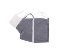 Care Mesh Bag for Bath and Coat Care, Light Grey | Drawstring Head Opening for Home Bath Time and Easy Cleanup