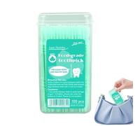 Care Picks - Teeth Cleaning Toothpick for Refreshment | Material with Gentle Bristles, Stain Removal Aid, Mouth Care Tool, Food Service Accessory for Outdoor Camping Kitchen Supply
