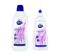 CARE + PROTECT Dishwasher Cleaning Bundle, Two Pieces Cleaner Set: Gel All in One Extra Powerful Odor Neutralizer DegreaserDetergent, 750ml, 750ml, Ultra Shine Universal Rinse Aid, 500ml.