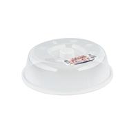 Care+Protect Microwave Plate Cover - Microwave Ventilated Covers - Ideal for Microwave Cooking - Prevent Splashes - BPA Free - Dishwasher Safe - 26.2 x 26.2 x 7.6cm - White