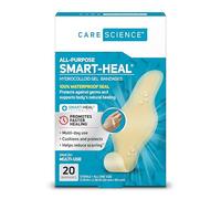 Care Science 20ct Fast Healing Hydrocolloid Gel Dressings, 100% Waterproof Seal Promotes Up To 2X Faster Healing, Reduce Scars, For Wound Care or Pain