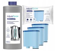 Care set for Philips Saeco coffee machine 3 x water filter descaler 1000 ml