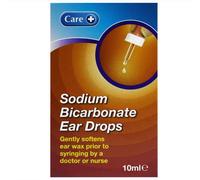 Care+ Ear Drops - Sodium Bicarbonate - Softens Ear Wax - 10 ml