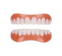 Care Spring 2 Sets Snap-On Dentures False Teeth Veneers Upper And Lower Jaw, Instant Perfect Smile for Men Women with Bad Teeth, Missing Tooth Replacement Kit for Interviews Dates Parties
