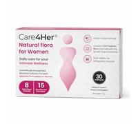 Care4Her Care4Her Advanced Vaginal Healthy Bacteria for Women - 8 Well Researched Strains | 15 Billion CFU Daily | Intimate Flora & Balance Support | Shelf Stable | 30 Capsules