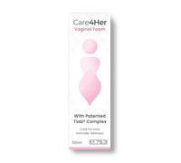 Care4Her Intimate Foam - with Hyaluronic Acid & Malva Extract for Irritation, Burning & Redness, Gentle Relief of Bacterial Vaginosis for Women, Vulvovaginitis & Vulvar Dermatosis