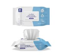 CareBee Adult Body Wipes - Plastic-Free, Plant-Based, FSC Certified, Biodegradable & Vegan | Dermatologically Tested Cleansing Wipes for Daily Freshness & Hygiene (White, Pack of 1)