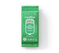 CareBee Pet Wipes for Dogs and Cats - Hypoallergenic Dog Wipes, Unscented, Hydrating Textured Grooming Wipes for Paws, Body and Bums, 100 Count (Pack of 1)
