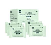 CareBee Plastic-Free Facial Wipes, 25 Wipes Per Pack, Plant-Based & FSC Certified | Biodegradable, Gentle Makeup Remover Wipes | Vegan, Eco-Friendly Cleansing Wipes for All Skin Types (Pack of 6)