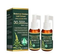 CareBreeze Mullein Spray, CareBreeze Botanical Mullein Leaf Extract Lung Cleanse Spray, Organic Lung Cleansing M ll i Leaf Extract Drops (2pcs)