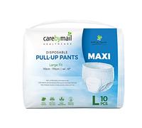 CarebyMail Maxi Adult Incontinence Pull Up Diaper Pants - Unisex Incontinence Pants - High Absorbency - Large (1 Pack of 10)