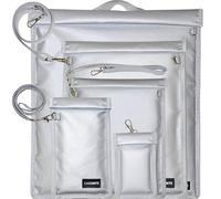 Caredgitz Faraday Bag 5 Pack - Extra Large Faraday Cages for Laptop, Tablet, Phone, Key Fob - Portable EMP Proof Faraday Pouches with Lanyard - Fire-Retardant, Water-Resistant