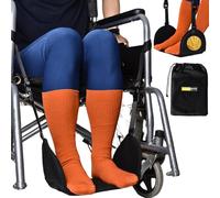 Caredgitz Wheelchair Footrest Hammock - Hanging Foot Sling for Leg Rest Replacement, Wheelchair Foot Rest Adjustable, Footrest Hammock W/Support Board, Wheelchair Leg Rest Foot Straps Relax Your Feet