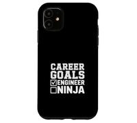 Career Goals Engineer Ninja Playful Genius - Case for iPhone 11
