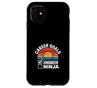 Career Goals Engineer Ninja Playful Genius --- Case for iPhone 11