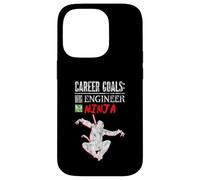 Career Goals Engineer Ninja Playful Genius Case for iPhone 14 Pro