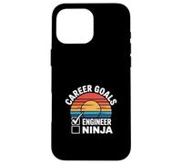 Career Goals Engineer Ninja Playful Genius --- Case for iPhone 16 Pro Max