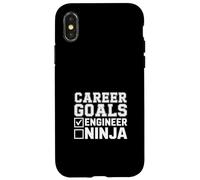 Career Goals Engineer Ninja Playful Genius - Case for iPhone X/XS