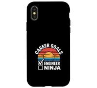 Career Goals Engineer Ninja Playful Genius --- Case for iPhone X/XS