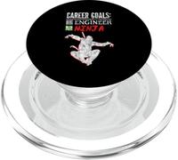 Career Goals Engineer Ninja Playful Genius PopSockets PopGrip for MagSafe