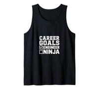 Career Goals Engineer Ninja Playful Genius - Tank Top